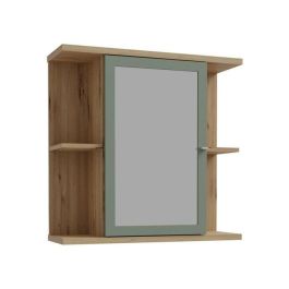 Forte CMPV063M888 Armario Mural de Baño - Roble Artesanal y Verde Salvia con Espejo, 1 Puerta - 69,9 x 23,2 x 68,8 cm Precio: 97.88999946. SKU: B12NT8YH2K