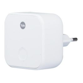 Yale Puente WiFi para acceso remoto 05/401C00/WH con Asistente de Voz Enchufe de 2 pines