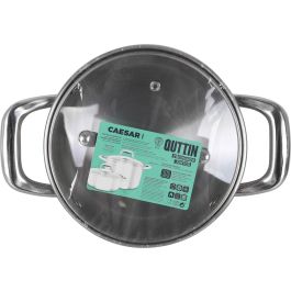 Cacerola de Acero Inoxidable 16 cm 1.5L New Caesar - Quttin (6 Unidades) Cacerola de Acero Inoxidable 16 cm 1.5L New Caesar - Quttin (6 Unidades)