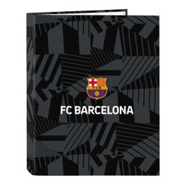 Carpeta 4 Anillas Mixtas Safta Folio F.C. Barcelona Black