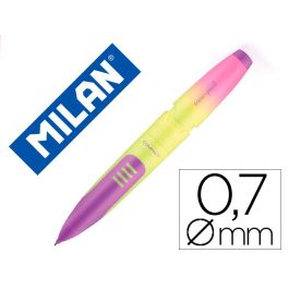 Portaminas Milan Compact Sunset 0,7 mm Con Goma De Borrar Colores Surtidos 20 unidades