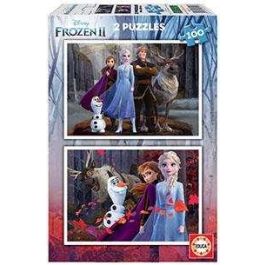 Puzzle 2x100 piezas frozen 2