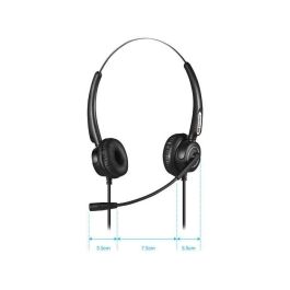 Sandberg Auriculares USB Office Pro Stereo con Micrófono Flexible, Control de Volumen y Diadema Ajustable para Oficina/Estudio