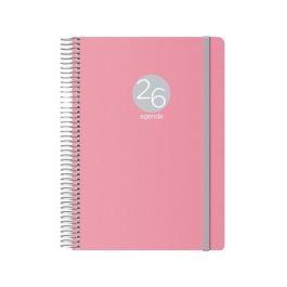 Dohe Agenda Anual Memphis Espiral 15x21 cm Cierre Goma Rosa 2026 Sábado/Domingo en misma página Precio: 12.50000059. SKU: S8404153