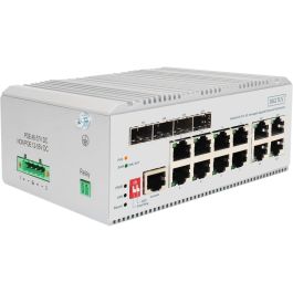 Digitus 8+4P Industrial Gigabit Ethernet PoE Switch L2 managed | Switch PoE de Red Industrial Gigabit Ethernet Gestionado con 8 Puertos y 4 Enlaces SFP Precio: 440.50000027. SKU: B13K5QALNH