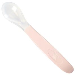 Tom et Zoe Cuchara Silicona Bebé Puericultura Libre BPA Rosa Azul Gris 3x16x2 cm