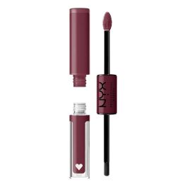 NYX PROFESSIONAL MAKE UP SHINE LOUD pro pigment lip shine #never basic - Brillo Labial 16h Larga Duración, Alta Pigmentación, Vegano, Marrón 3,4ml