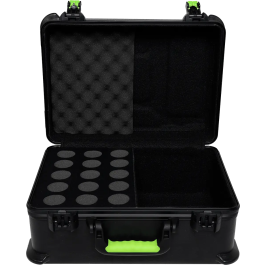 SBG Estuche de Transporte para 15 Micrófonos de Polietileno con Cierre TSA