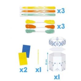 Kit Manualidades Maped Minibox Hilorama 907033/ 3 Rotuladores + 2 Tablas Mosaico + 3 Hilos de Colores + Caja de Construcción Kit Manualidades Maped Minibox Hilorama 907033/ 3 Rotuladores + 2 Tablas Mosaico + 3 Hilos de Colores + Caja de Construcción