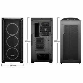 be quiet! SHADOW BASE 800FX Black Midi Torre PC, ATX, Ventana Cristal Templado, Iluminación ARGB FX, Silencioso