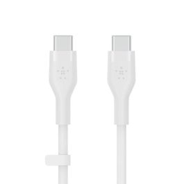 Belkin CAB009bt1MBW2PK Cable USB-C a USB-C Boost Charge de Silicona, 1m, Pack 2 Unidades (Blanco/Negro), Carga Rápida y USB PD