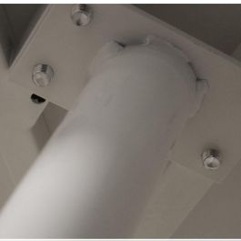 Mesa de Comedor Alexandra House Living Blanco Metal 140 x 75 x 80 cm