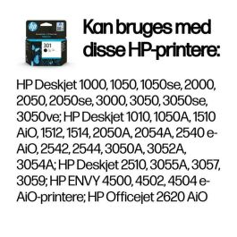 HP Cartucho de Tinta Negro Nº301 para Deskjet 1050, 2050, 2050S
