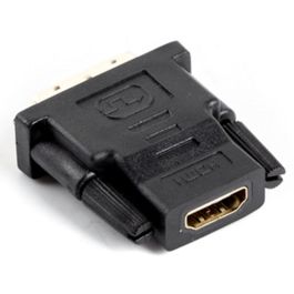 Lanberg Adaptador HDMI Hembra a DVI-D Macho 1.4 Full HD 1080p Pines Bañados en Oro Negro