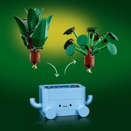LEGO 10349 Botanicals Plantas Felices Set de Construcción - Drácena y Pilea con Macetas Intercambiables para Decoración