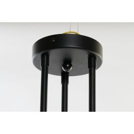 DKD Home Decor Lámpara Techo Moderno Metal Cristal Negro Blanco 58 x 46 x 61 cm