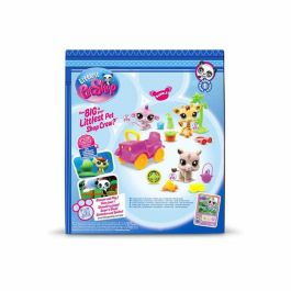 Bandai BF00524 Littlest Pet Shop Safari Pack Generación 7 - Set de 3 animales con cabezas bobble-heads y accesorios, para 4+ años