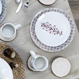 Home Deco Factory Plato Cottage Rojo diámetro 25 cm