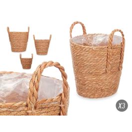 Set 3 Cestos Conicos Asa Esparto Giftdecor 26X33CM (6 Unidades) Precio: 67.88999998. SKU: B1ER6TVXED