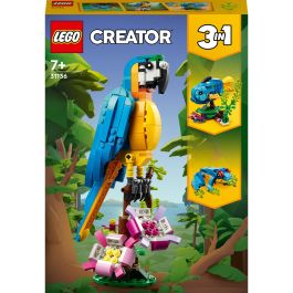 LEGO 31136 Creador 3-en-1: Loro Exótico, Modelo Rana y Pez. Set de Construcción de Figuras de Animales de la Jungla Precio: 35.50000003. SKU: S2429197