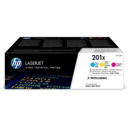 HP 201X pack de 3 tóners originales LaserJet cian / magenta / amarillo de alto rendimiento (CF253XM) para HP Color LaserJet Pro M252 / M274 / M277 Precio: 370.49999987. SKU: S55079883