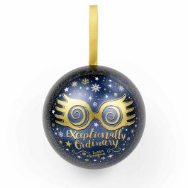 THE CARAT SHOP Colgante Gafas Luna Lovegood + Bola de Navidad Harry Potter - Aleación de cinc, para adorno o recuerdo