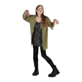 Disfraz infectado camiseta, aplicaciones de látex y bote de látex talla l