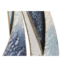 DKD Home Decor Decoracion Pared Atlantico Azul Marino Dorado 4 x 59 x 83 cm (2 Unidades)