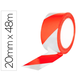 Q-connect Cinta de Seguridad Rojo y Blanco 20 mt x 48 mm para Señalizar Áreas Precio: 9.5900002. SKU: B14BAT9L3D