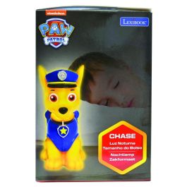 LEXIBOOK Luz Nocturna 3D Chase Patrulla Canina Paw Patrol, cambio de color azul, amarillo, rojo y verde, 13 cm