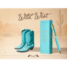 Belius Roller Wild West Turquesa Dorado Tinta Negra Caja de Diseño