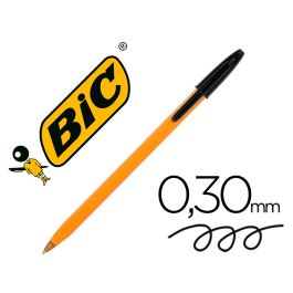 Bic Bolígrafo Naranja Original Fine Negro Caja 20 Ud