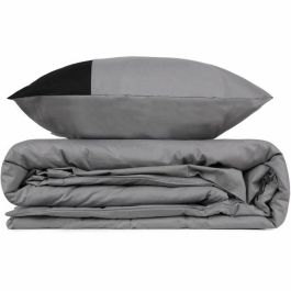 Juego de cama 1 funda nórdica 220x240 cm + 2 fundas almohada 60x60 cm 100% Algodón Gris ASI8682870019355