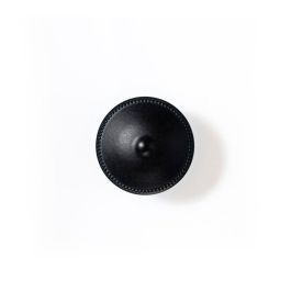 Rei Pomo Redondo para Mueble Zamak Negro Mate Mod. 3121 Ø30mm Blister 4 Unidades
