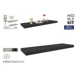 Moblekit Estante Flotante Black 80 cm Largo x 23.5 cm Ancho x 3.8 cm Alto (6 Unidades) Precio: 79.73999946. SKU: B1ABA7GZZH