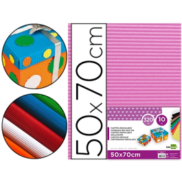 Liderpapel Cartón Ondulado 50 x 70 cm Rosa 320 g/m2 Precio: 19.49999942. SKU: B14MKQ7C3S