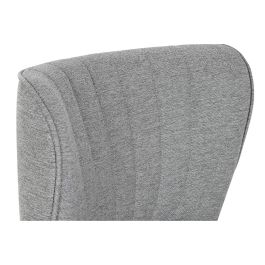 DKD Home Decor Sillón Scandi Gris de Poliéster y Metal - Medidas 64 x 72.5 x 55 cm - Altura Asiento 43 cm - Desmontable