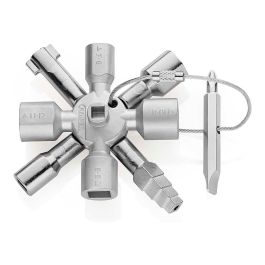 Knipex Llaves para armarios de control twinkey® 92 mm, 10 perfiles, 2 cruces, referencia 001101 Precio: 36.88999963. SKU: B1FAHTGVZN