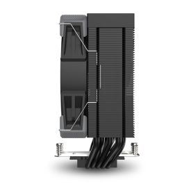 Sharkoon A50 RGB Refrigerador de Aire CPU Single Tower con Ventilador 120mm RGB Efecto Espejo Infinito, 5 Tubos de Cobre, 230W TDP Negro
