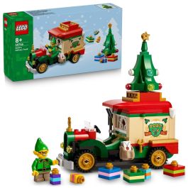 Lego 40746 Camión de reparto de Papá Noel, juguete para niños de 8 años y decoración navideña