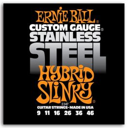 Ernie Ball Cuerdas Eléctrica Slinky S. Steel Hybrid 9-46 Precio: 8.79000023. SKU: B18VZYGH5J