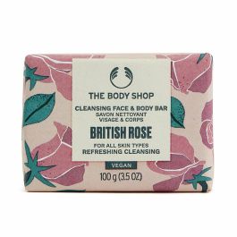 The Body Shop BRITISH ROSE Jabón Sólido Facial y Corporal 100g – 90% Ingredientes Naturales, Vegano, para Todo Tipo de Piel