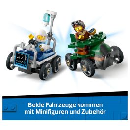 LEGO 60459 City Avi3n vs. Cama de Hospital, Juego de Construcci3n, 70 Piezas, 5+ Anos