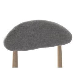 DKD Home Decor Taburete Gris Claro Natural 47 x 108 x 43 cm (2 Unidades)