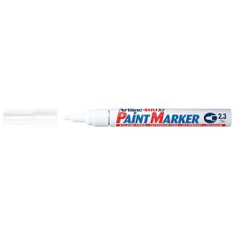 Rotulador Artline Marcador Permanente Ek-400 Xf Blanco Punta Redonda 2.3 mm Metal Caucho Y Plastico 12 unidades