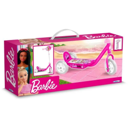 Barbie Patinete de 3 Ruedas Ajustable para Niños con Plataforma Antideslizante y Ruedas de PVC