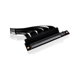 Thermaltake AC-077-CO1OTN-C1 Cable Riser PCI-E 4.0 Dual de 90 Grados, Longitud 400mm (4 m), Negro, para Tarjeta de Video