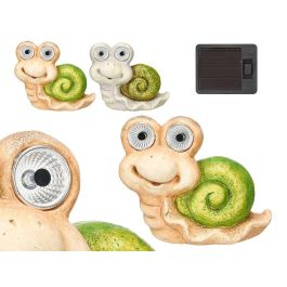 Ibergarden Figura Solar Caracol Multicolor de Cerámica para Jardín o Exterior - 19.9 x 15.5 x 8 cm (Set de 12) Precio: 109.1178. SKU: B16MDBYDFZ