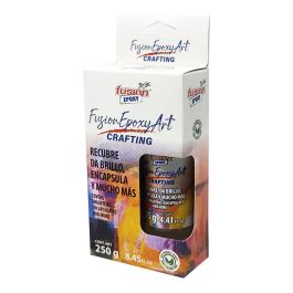 Fusion Epoxy Black Label Resina Epoxy Bicomponente 250g para Recubrimiento, Manualidades y Encapsulados