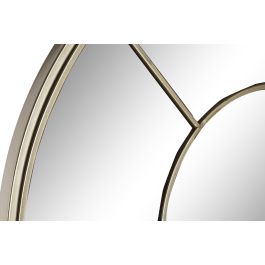DKD Home Decor Espejo Chic Dorado de Metal 110x65 cm Decorativo Tipo Ventana Hecho a Mano Colección Anxi